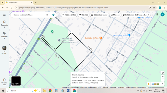 Mapa del recorrido